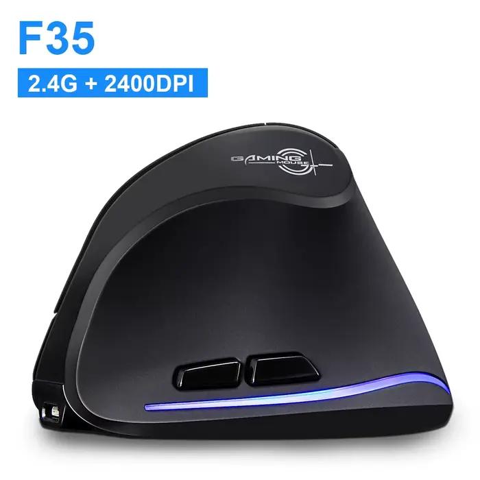 Souris sans fil ergonomique Lefon 2.4G, souris verticale rechargeable, souris de jeu pour PC, ordina