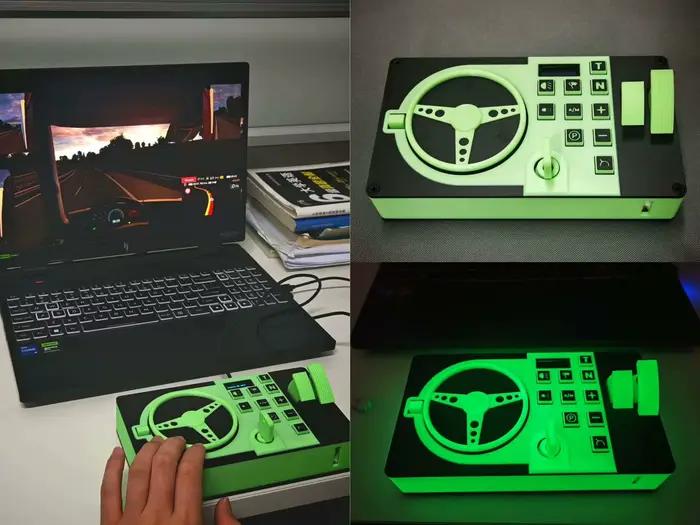 Portable 900 °   Simulateur de volant PAD900-F - Contrôleur de jeu portable pour simulateur de camio