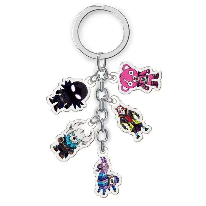 Nouveau porte-clés Fortnite Summer Drift Oscar, pendentif transparent double face en acrylique, dess