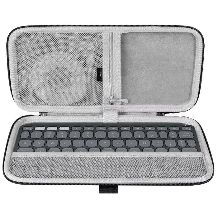 Étui de transport pour clavier Geekria, compatible avec Logitech KEYS-to-GO 2, sac de voyage de prot