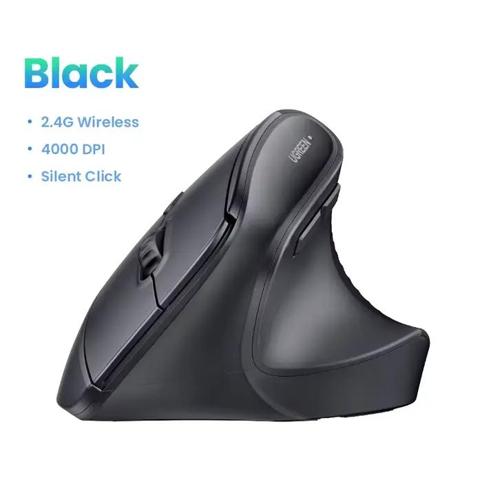 UGREEN-Souris Verticale Sans Fil, 2.4G, Ergonomique, 4000 ug I, 6 lèvent Muet, pour MacPle, Tablette