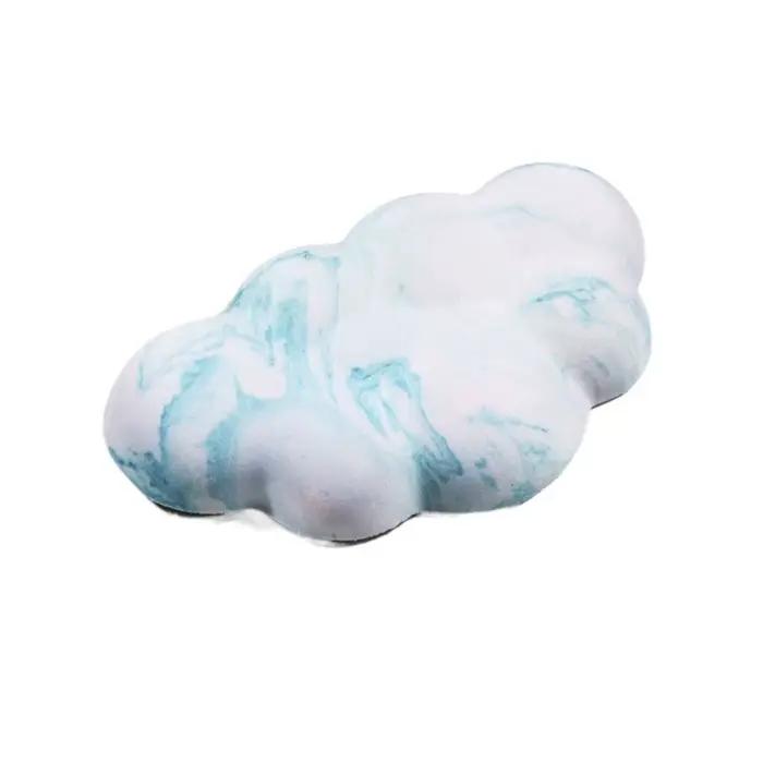 Tapis de souris antidérapant en forme de nuage pour clavier, support de poignet ergonomique en PU, m