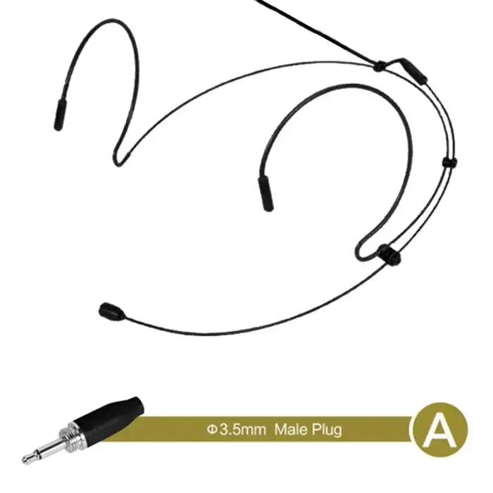 Double crochet d'oreille casque micro casque Microphone pour sans fil avec 2 * couvercle de Micropho