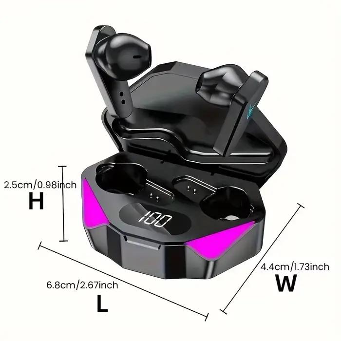 Nouveau casque de jeu avec écran LED, écouteurs sans fil Bluetooth X15 TWS, commande tactile, écoute