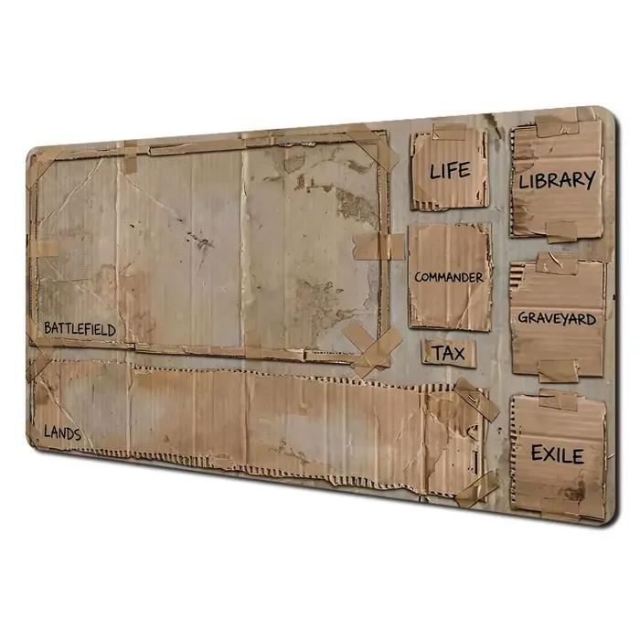 Tapis de jeu de cartes magiques style carton, tapis de jeu MTG, base antidérapante, 35x60 cm, tapis 