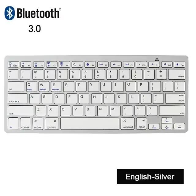 Clavier Bluetooth sans fil Portable hébreu/coréen/arabe/russe/espagnol/japonais pour tablette iPad t