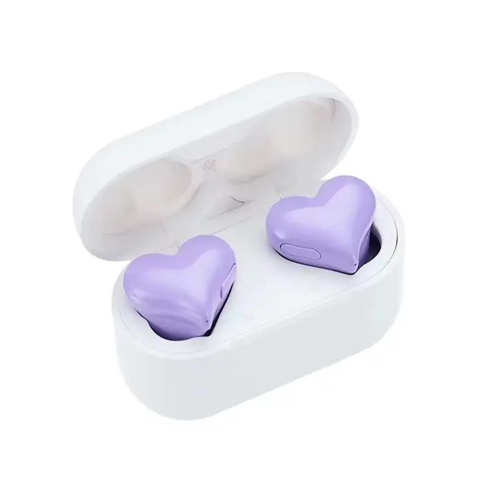 Écouteurs sans fil Hi-Fi stéréo, Heartbuds, compatibles Bluetooth, suppression du bruit, pour filles