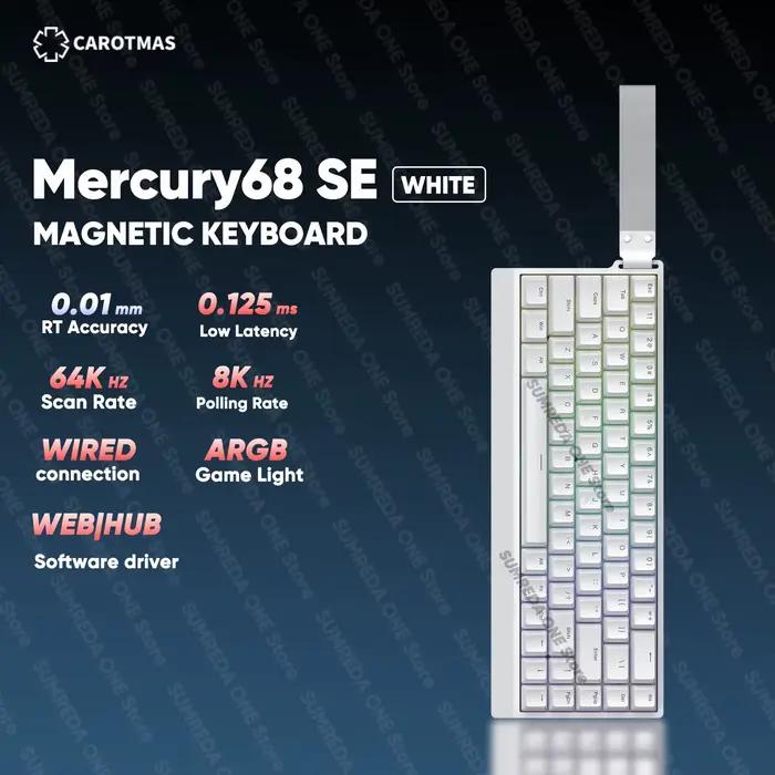 Mercury68 Max interrupteur magnétique claviers mécaniques Mars68 Pro 8K 68 touches RT0.004mm faible 