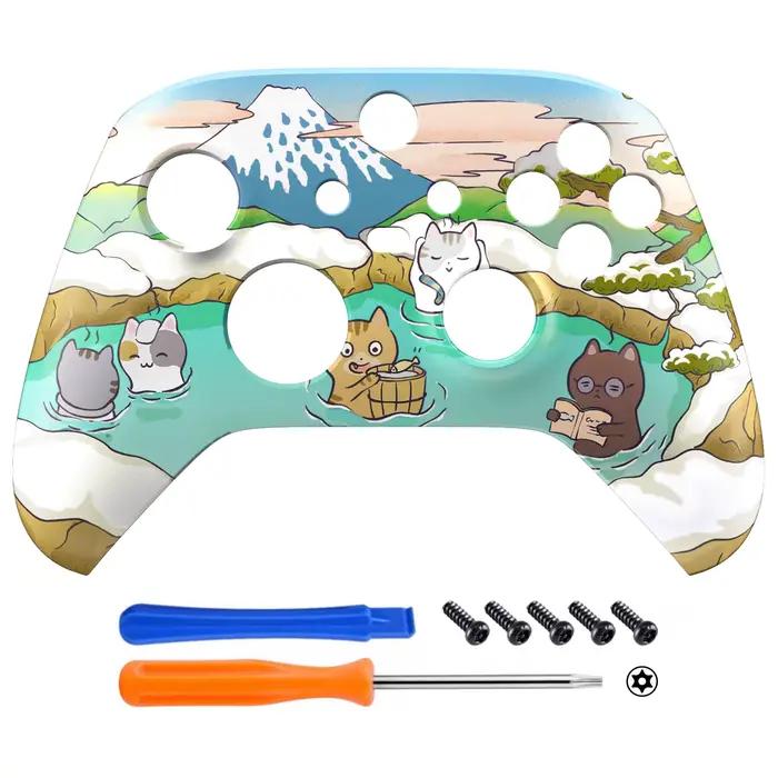 eXtremeRate Coque de boîtier avant à poignée souple au toucher pour contrôleur Xbox Series X/S (Xbox