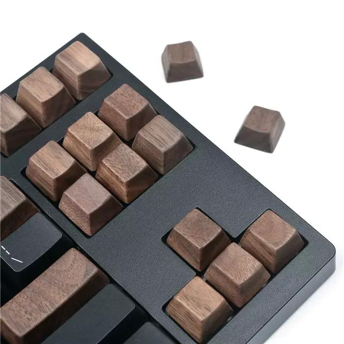 Capuchons de touches en bois Walunt, profil OEM pour clavier mécanique, personnalisés, R4 R3 R2 R1, 