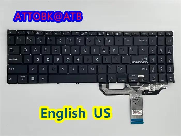 Clavier d'ordinateur portable US/RU/SP/LA, pour ASUS Vivobook 15 X1502 M1502 X1502ZA M1502Z X1502ZA 