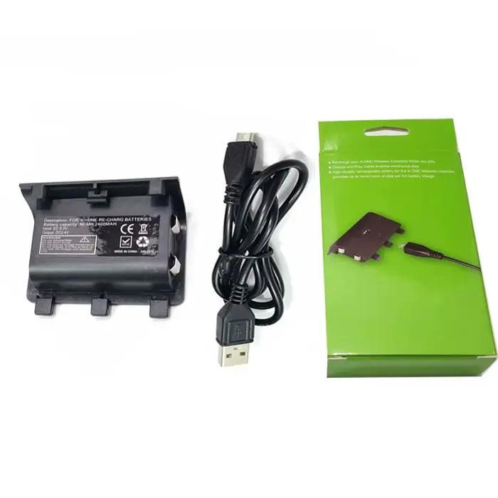 Batterie Rechargeable 2400mAh pour contrôleur XBOX ONE, Batteries de remplacement pour manette de je