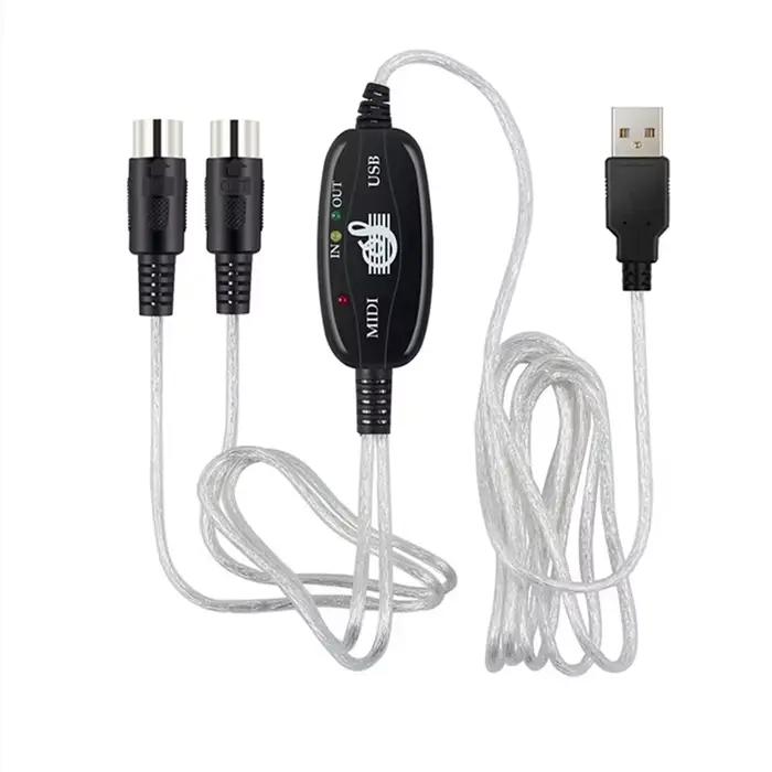 Câble Audio clavier vers PC USB câble MIDI convertisseur PC vers musique clavier cordon USB IN-OUT c