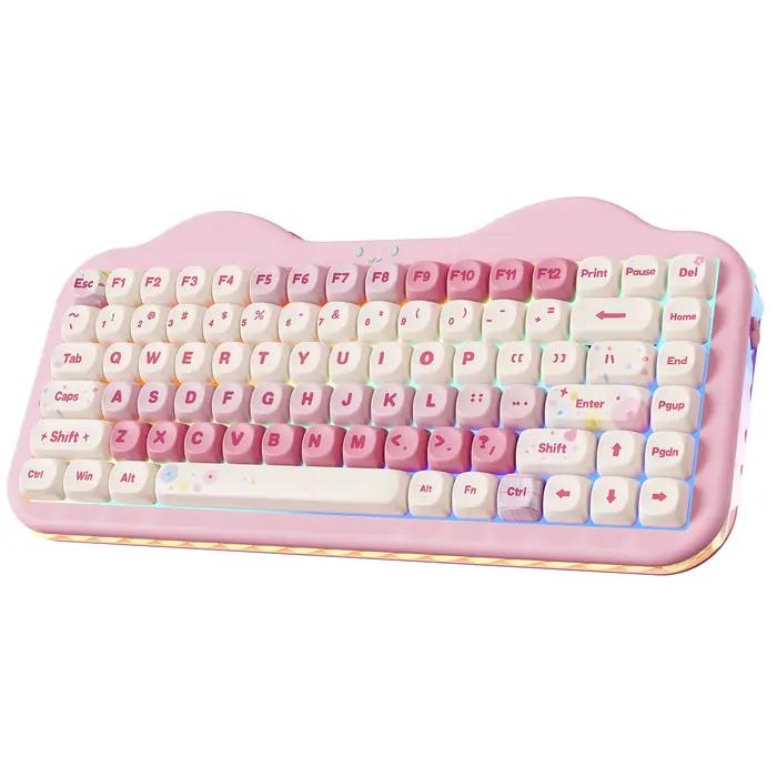 Clavier mécanique sans fil YUNZII C75, clavier RGB personnalisé 75 % avec touches interchangeables, 