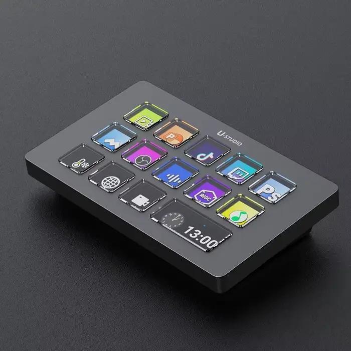 Clavier Stream Deck D200 D200H avec 13 touches LCD personnalisables pour les propriétaires de platef