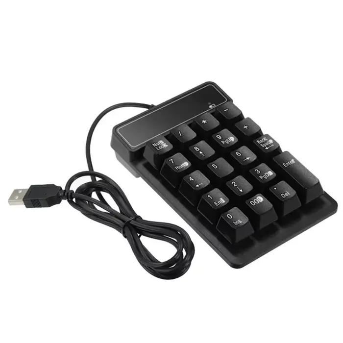 Mini clavier numérique filaire USB, 19 touches, 95AD, accessoire pour ordinateur portable, Windows X