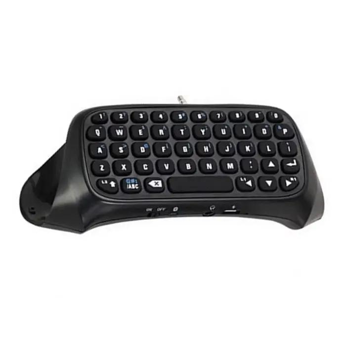 Manette de jeu sans fil avec clavier V3.0 Bluetooth détachable USB pour PS4