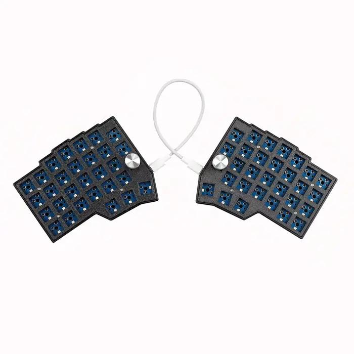 Clavier mécanique BORNE Knobs Corne 4×6, 58 touches, ergonomique, filaire, hot-swap, split MX, RGB, 