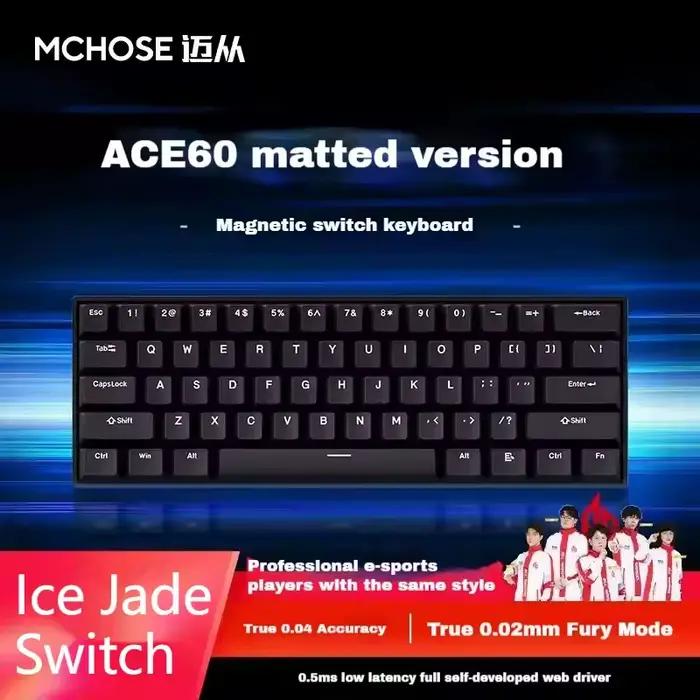MCHOSE ACE68 Pro ACE60 Pro clavier mécanique filaire interrupteur magnétique 8k taux d'orientation E