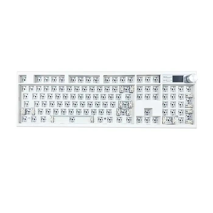 GMK104 Kit de clavier mécanique clavier de jeu à trois modes Structure de joint rétro-éclairé d'écha