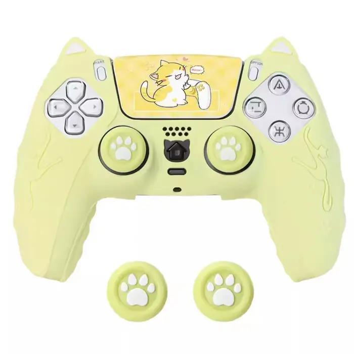 Étui de protection en caoutchouc pour contrôleur PlayStation 5 PS5, combinaison en Silicone Extra ép