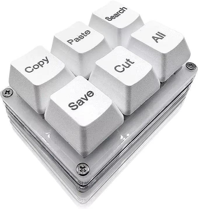 6 touches copier coller recherche sauvegarde clavier OSU à une main clavier Programmable mécanique r