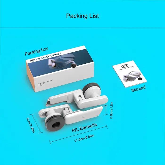Cache-oreilles pour casque PICO 4 Ultra PRO VR, son amélioré, confort réglable, accessoires pour san