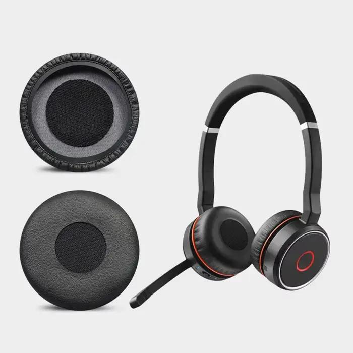 Coussinets d'oreille, 2 pièces, housse souple pour Jabra Evolve 20SE 30II 40 65 + 75