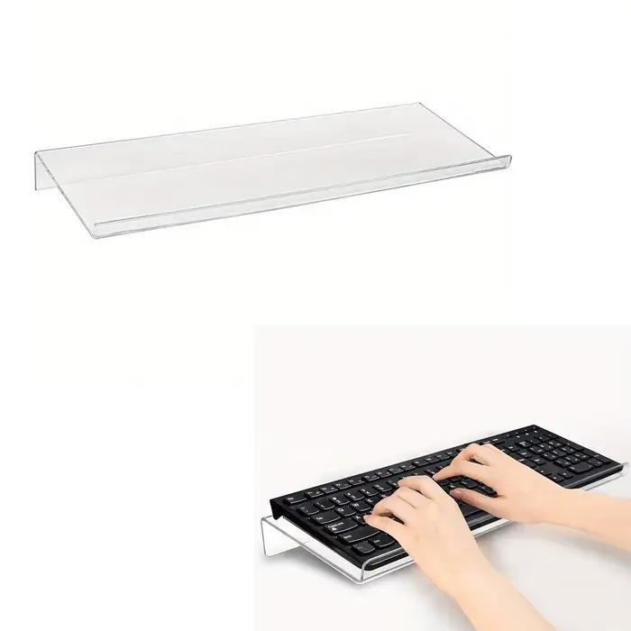 Support de clavier inclinable pour ordinateur, support de clavier en acrylique, élévateur de clavier