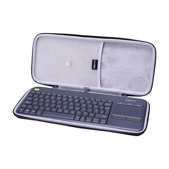 LTGEM – étui rigide noir EVA pour clavier de salon sans fil Logitech K400 Plus, avec pavé tactile, p