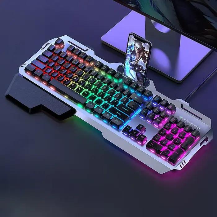 Ensemble de clavier de jeu filaire USB, rétro4.2, ordinateur portable, PC, ordinateur avec support d
