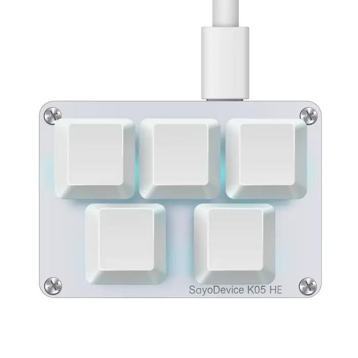 SayoDevice K05 HE déclencheur rapide Hall commutateurs magnétiques lumière rvb musique rythme jeu cl