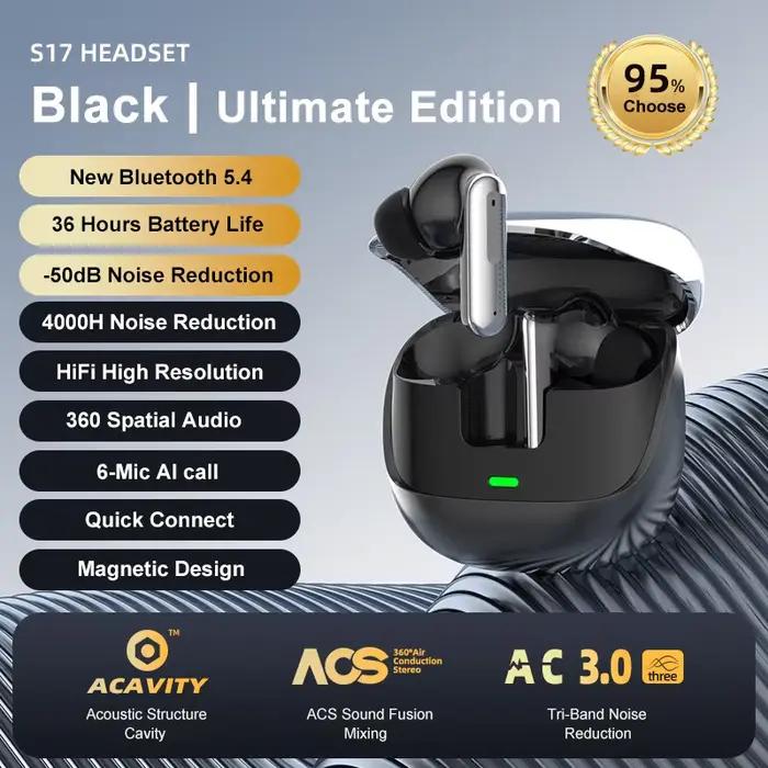 Écouteurs sans fil Dolby Audio écouteurs intra-auriculaires réduction du bruit Bluetooth 5.4 avec Mi