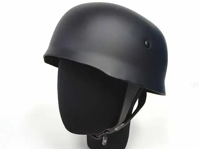 Casque de parachutiste gris avec doublure en cuir, casque en acier de la seconde guerre mondiale, Fa