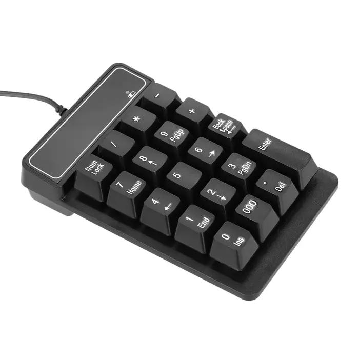 Clavier numérique filaire USB, 19 touches, étanche, pour ordinateur portable, PC de bureau, ordinate