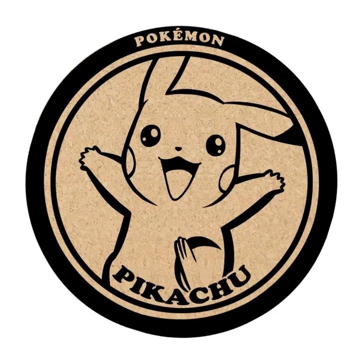 Jeu d'animation Pokemon, jouets périphériques, dessous de verre en liège, tapis antidérapants, Versi