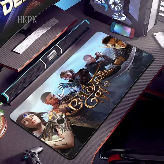 Mouse Pad Gaming Action Adventure Baldurs Gate 3 90x40cm Stitch Edges Rubber Mouse Pad Desk Mat Gami