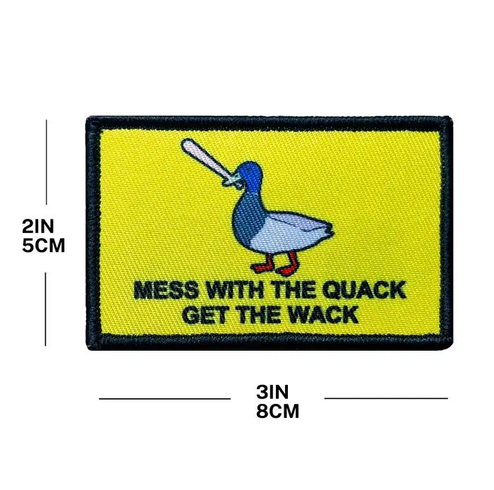 Don't Mess with the Quack Goose & Honk Get Bonk Patches, Moral Hook and Loop for Hats, Jeans, Vest, 