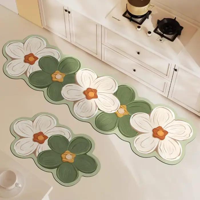 Tapis de sol absorbant de cuisine coréenne, longue bande, résistant à la saleté, séchage rapide, abs