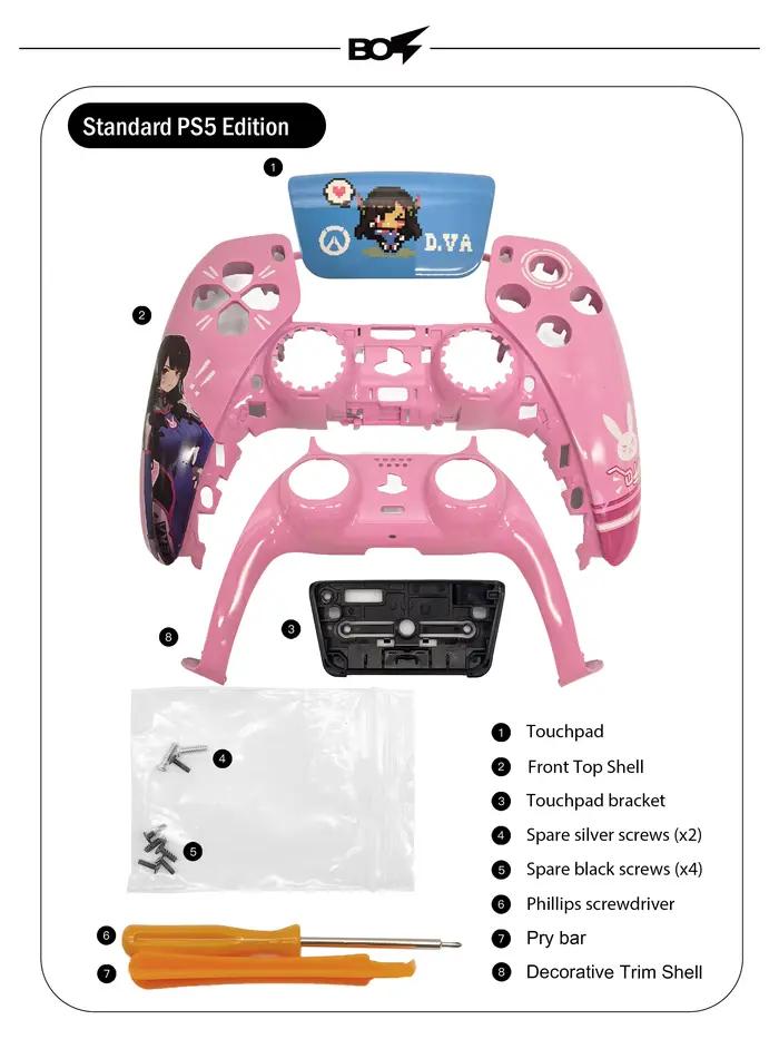 BO5 Piano cuit émail DVA redimensionné remplacement coque avant pavé tactile Compatible avec le cont