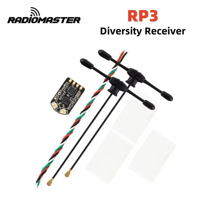 Récepteur Radiomaster RP3 V2 ELRS3.0 avec double antenne longue portée, haute sensibilité, faible la