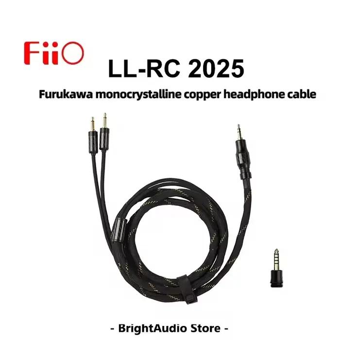 Câble pour casque FIIO LL-RC 2025 avec cuivre monocristallin Furukawa 4,4 mm mâle vers double 3,5 mm