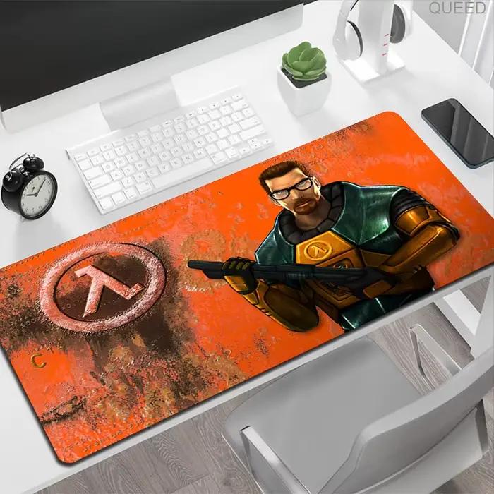 Grand tapis de souris de jeu bon marché, pour ordinateur de Gamer, h-half life, pour clavier, antidé