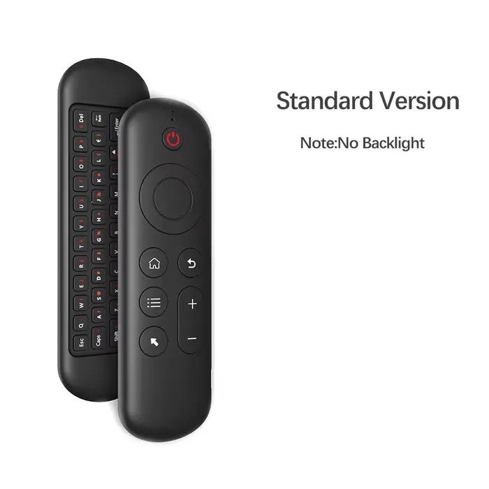 MRSVI Air Mouse télécommande M5 sans fil 2.4G et Bluetooth avec clavier Gyroscope rétroéclairé 7 cou
