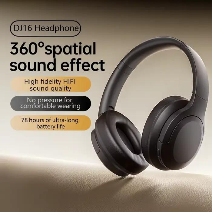 Casque audio supra-auriculaire, réduction active du bruit, Bluetooth 6.0 avec micro HD ENC, haute ré
