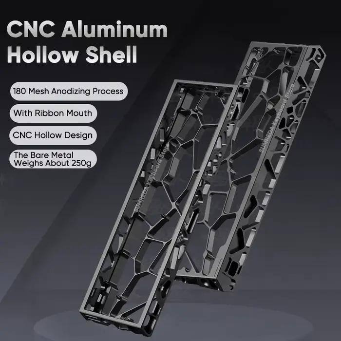 Wooting 60HE GH60 Holy60 Mad 60he boîtier de clavier en aluminium creux coque 60% touches dispositio