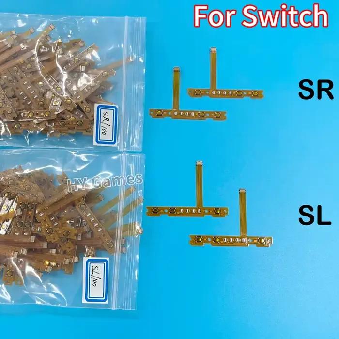 50 paires de câbles flexibles de haute qualité pour boutons SL SR de manette NS Switch, pour réparat