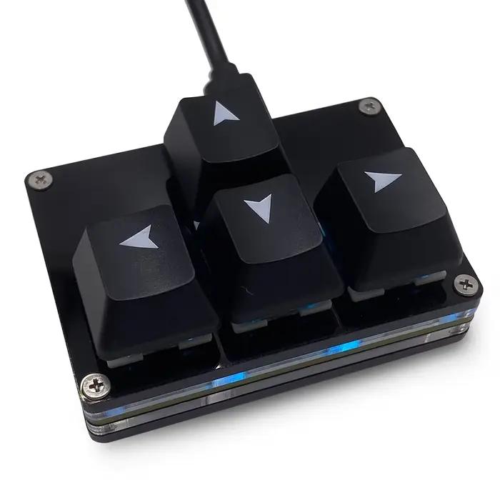 Mini clavier de jeu à 4 touches, clavier de jeu mécanique à une main, Programmable USB-C, personnali