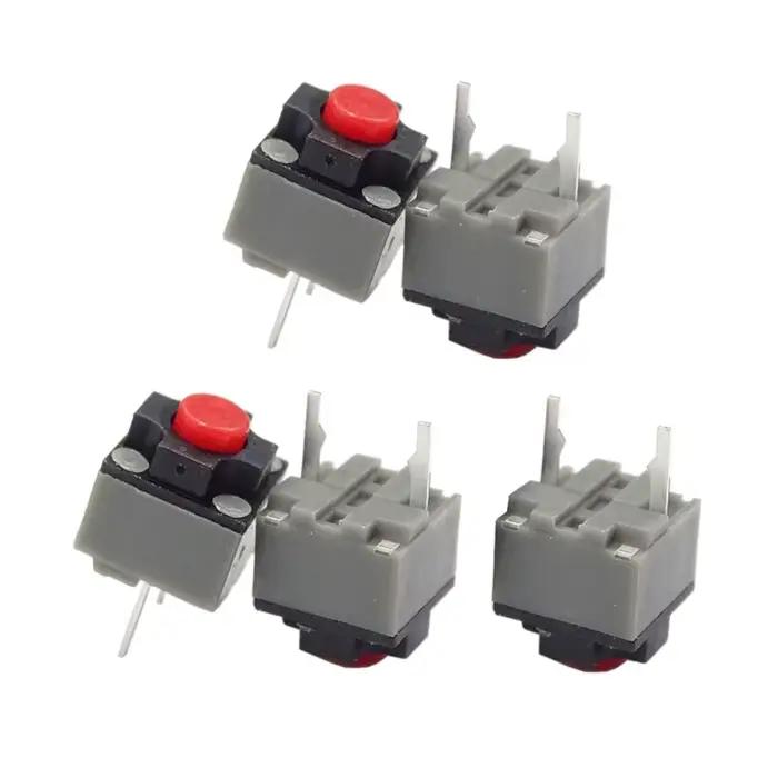 Kailh – bouton muet carré 6x6x7.3mm, 5 pièces, interrupteur silencieux, bouton filaire sans fil, Mic