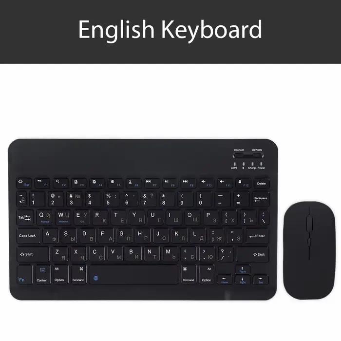 Clavier et souris sans fil Bluetooth, pour tablette IOS, Android, Windows, iPad Air Mini Pro, clavie